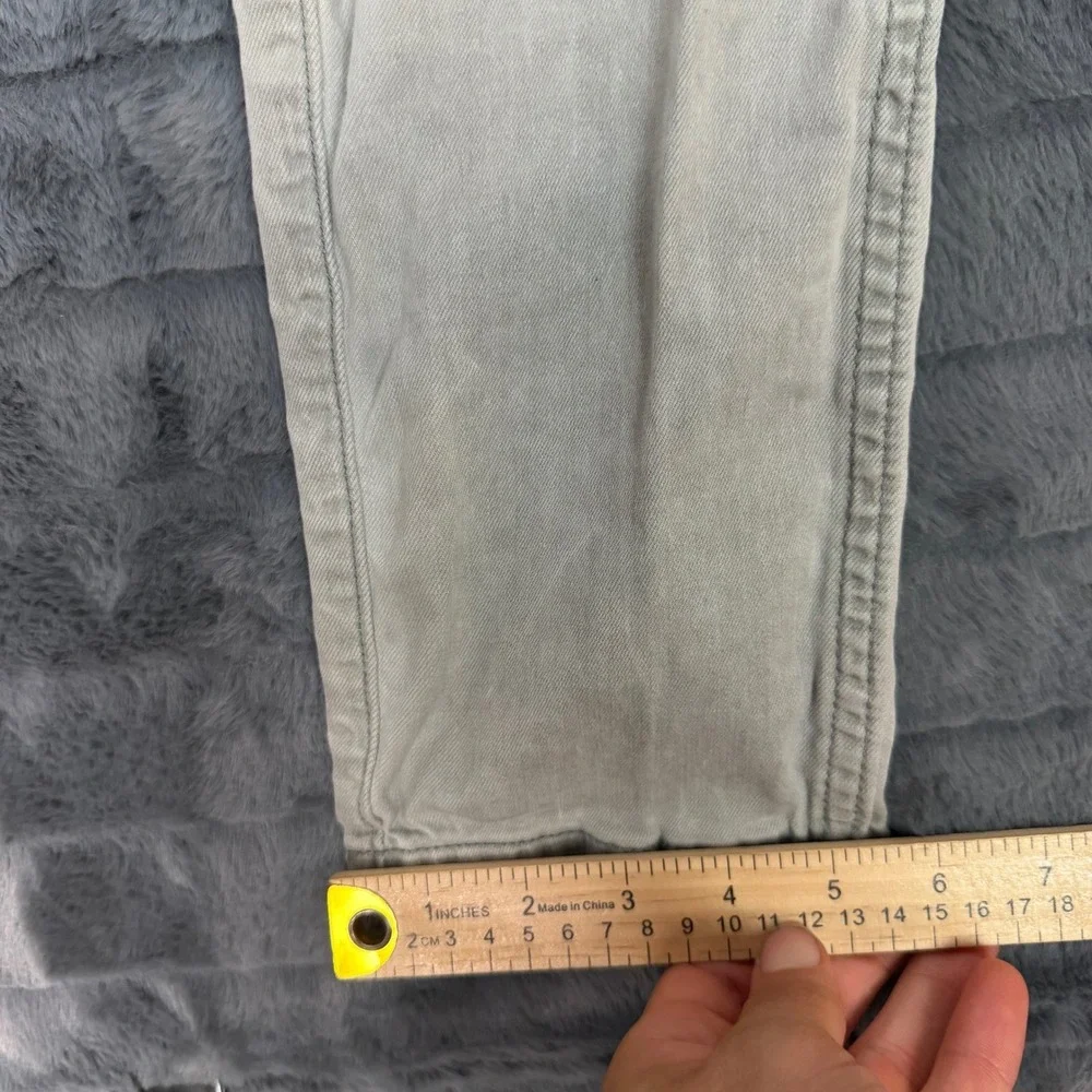 Serenede Mens Light Grey Fitted Cargo Pants Tactical Streetwear Size 34